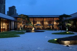 江西九江現代新中式風格售樓處家具項目工程案例完工實拍美圖！